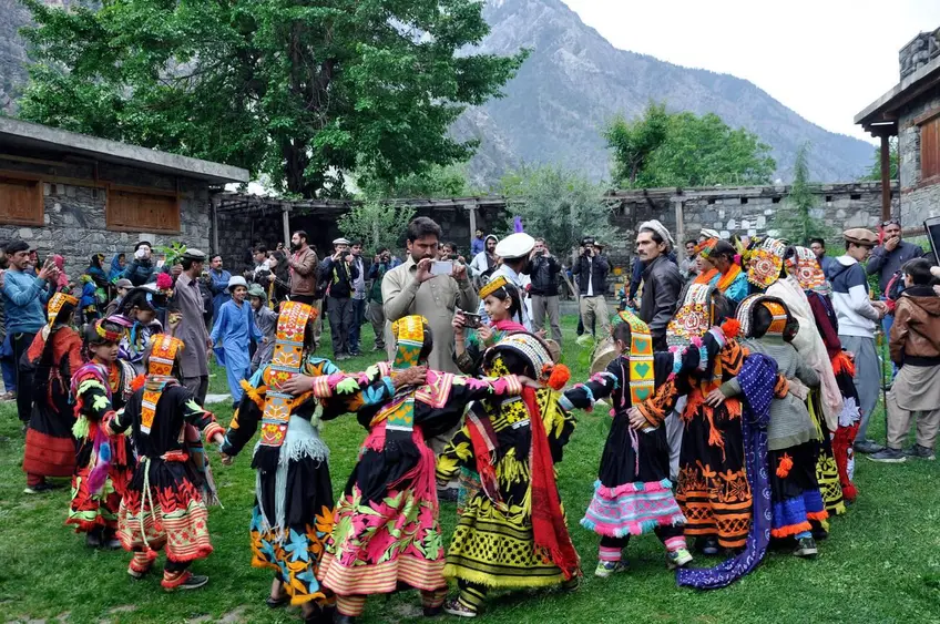 Celebration of Chilan Loshi Festival in Bumburet Valley, Kalash, Pakistan