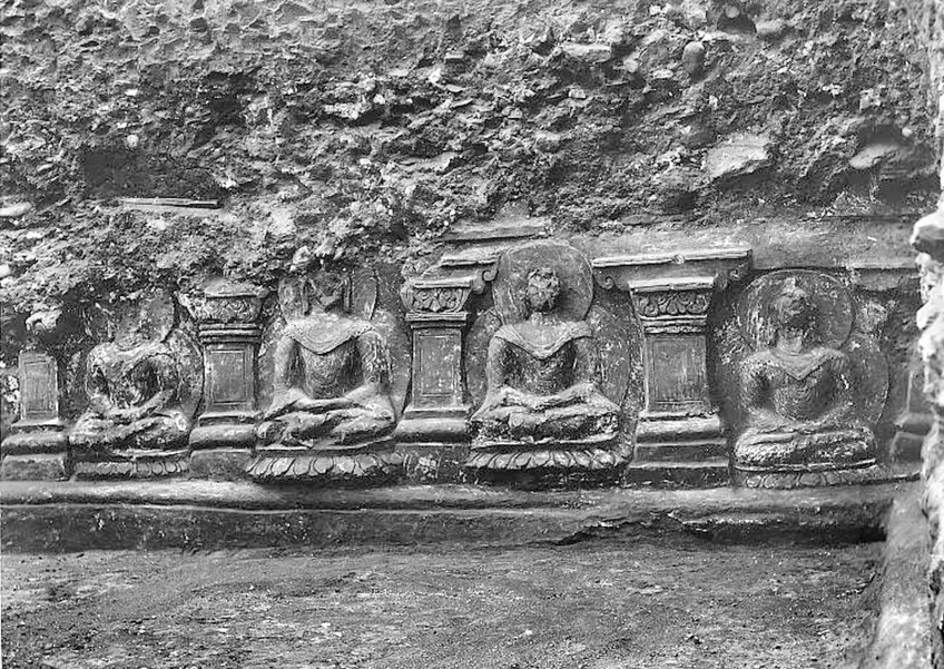 Remains of 1311 Shah-ji-ki-Dheri, discovered in 1910, historical Buddhist site