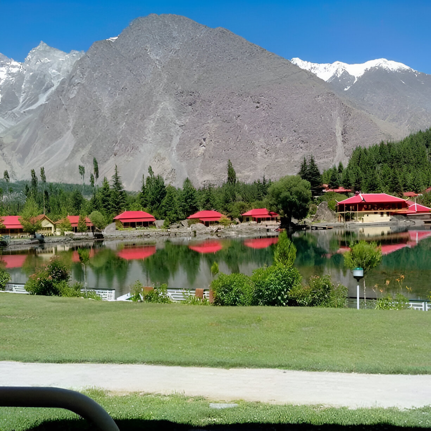 Shangrila Resort in Skardu – a breathtaking tourist destination often called paradise on earth, Gilgit Baltistan, Pakistan