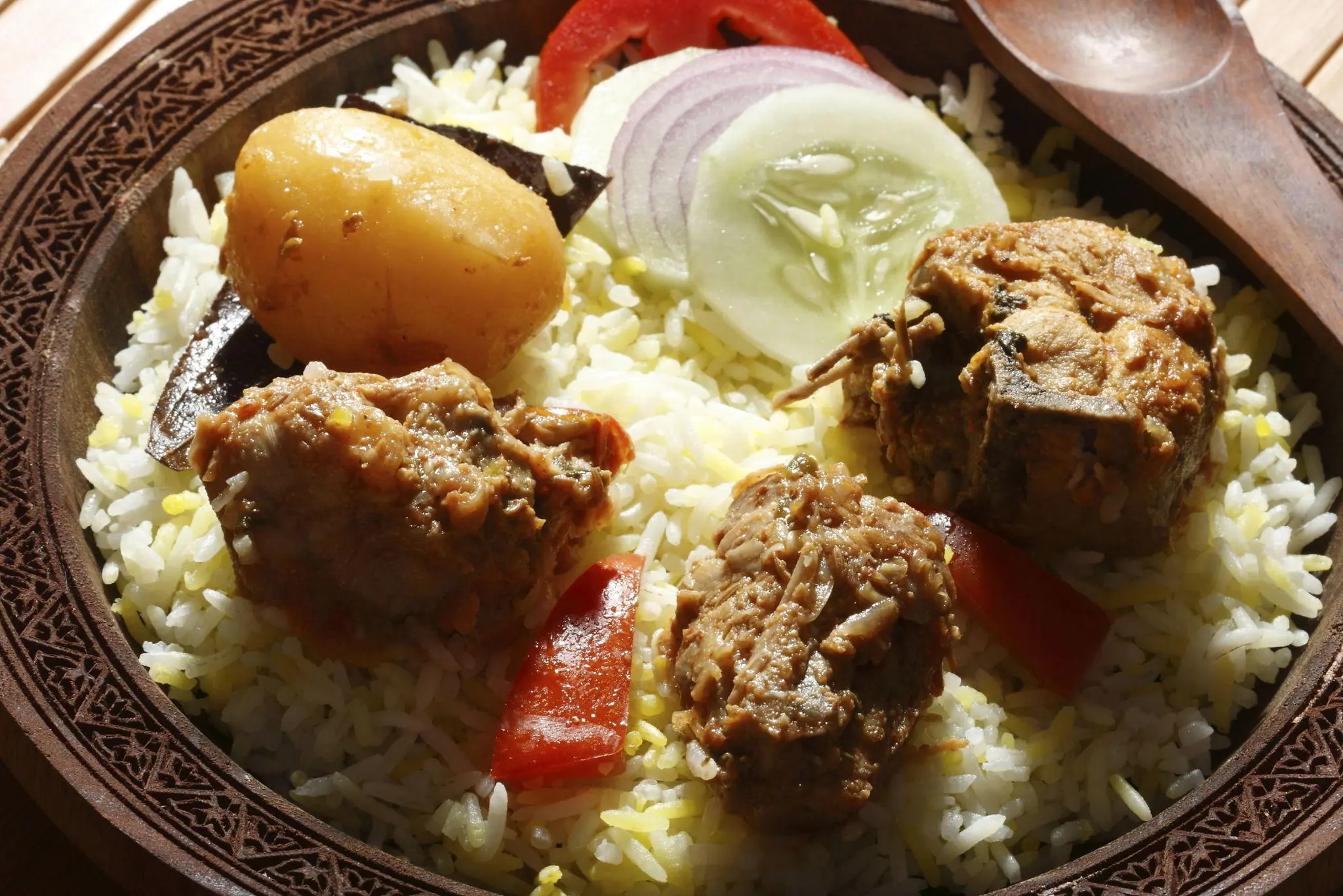 Sindhi biryani as a famous food to try while traveling in Sindh Pakistan