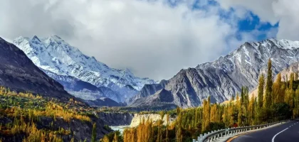 rakaposhi-view-karakoram-highway Spectacular view of Rakaposhi Peak from the Karakoram Highway, Hunza Valley, Pakistan